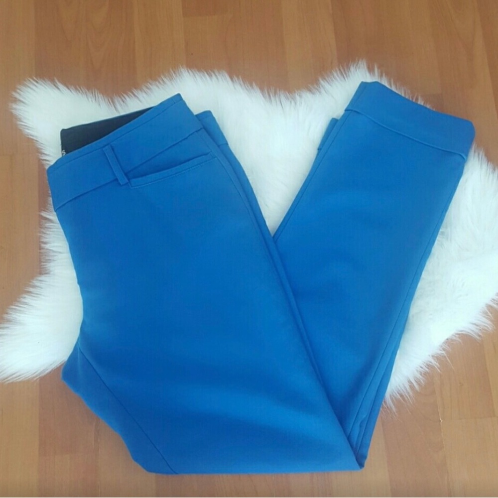 Express Columnist blue ankle cuff pants size 2